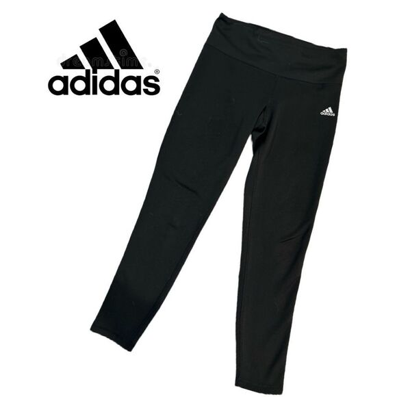 Adidas Climalite Black‎ Leggings - Size M - Picture 1 of 2